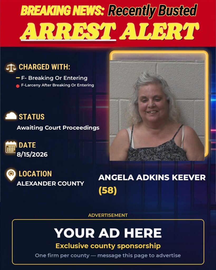 Arrest report — ANGELA ADKINS KEEVER