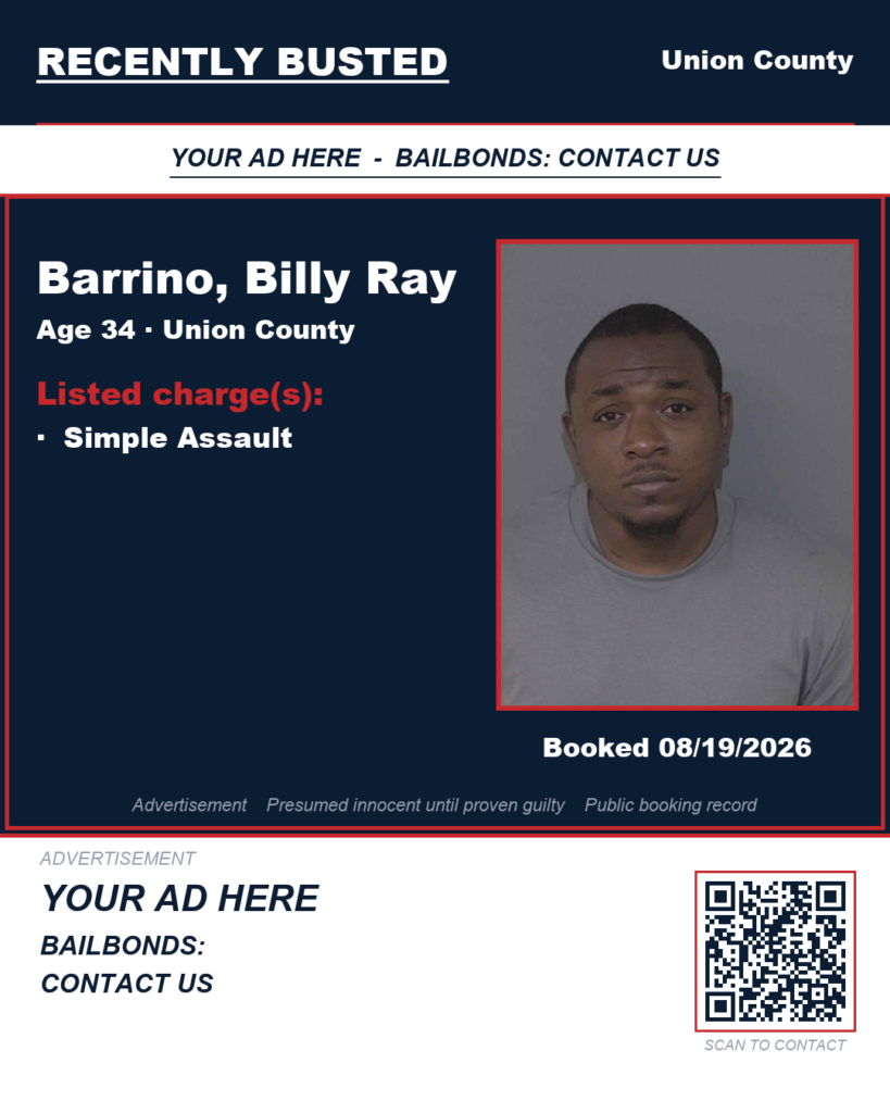 Arrest report - BARRINO, BILLY RAY