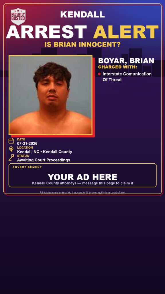 Arrest report - Boyar, Brian