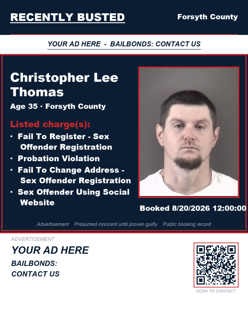 Arrest report — CHRISTOPHER LEE THOMAS