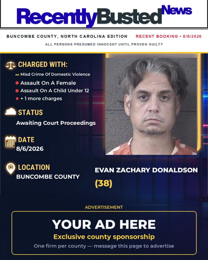 Arrest report — EVAN ZACHARY DONALDSON