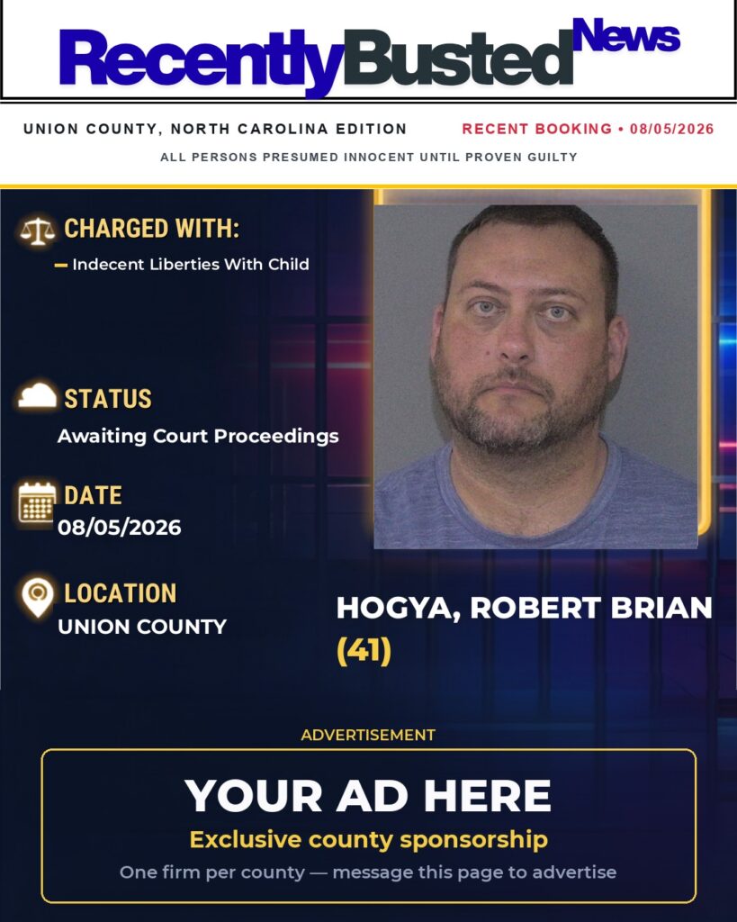 Arrest report — HOGYA, ROBERT BRIAN