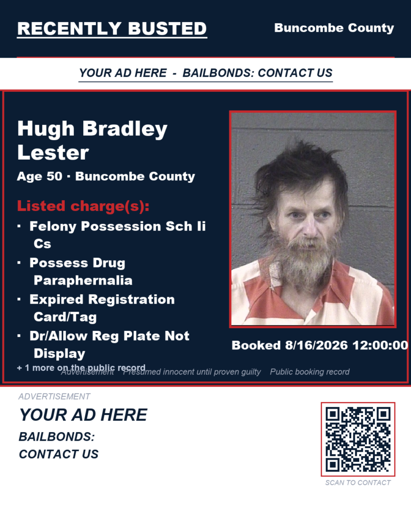 Arrest report — HUGH BRADLEY LESTER
