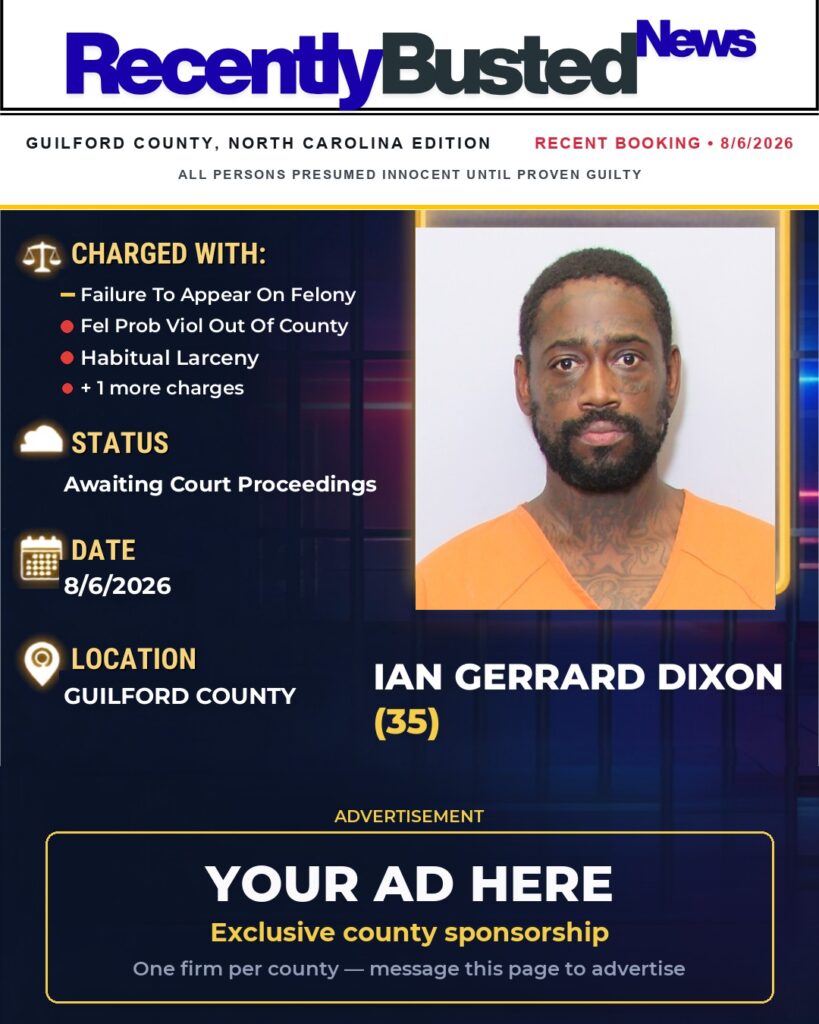 Arrest report โ IAN GERRARD DIXON