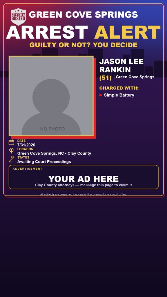 Booking photo of JASON LEE RANKIN