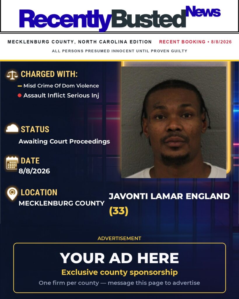 Arrest report โ JAVONTI LAMAR ENGLAND