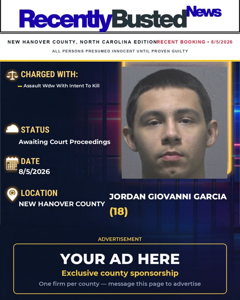 Arrest report — JORDAN GIOVANNI GARCIA