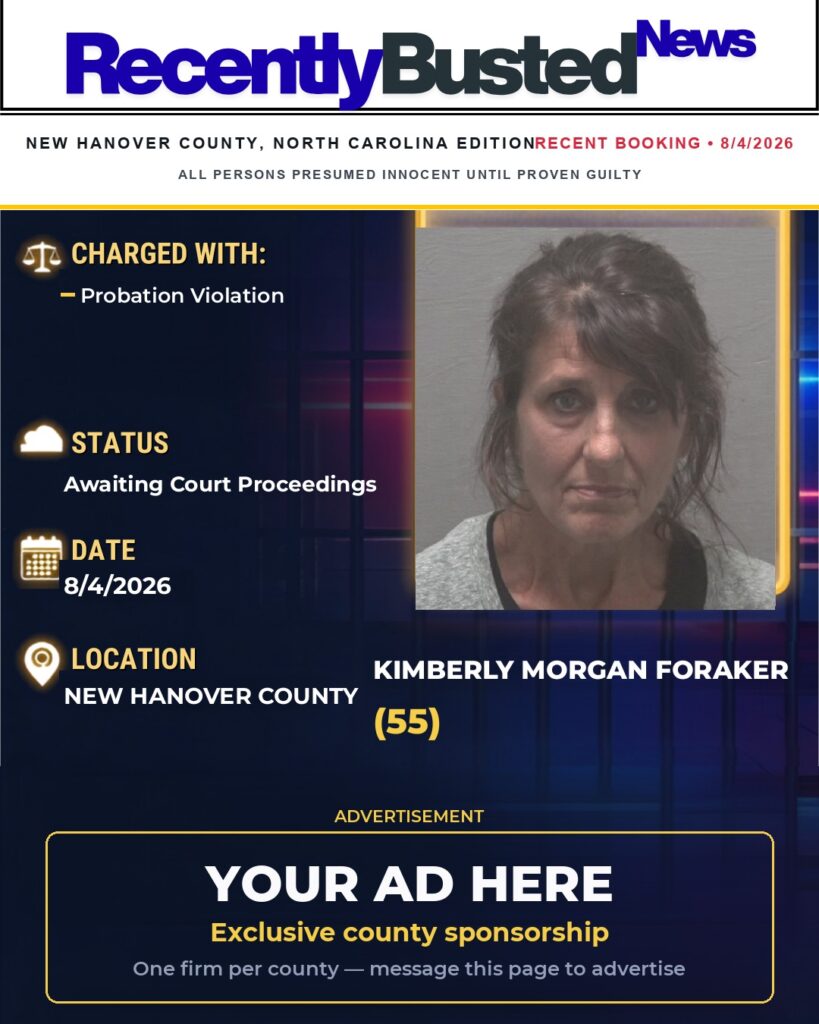 Arrest report — KIMBERLY MORGAN FORAKER