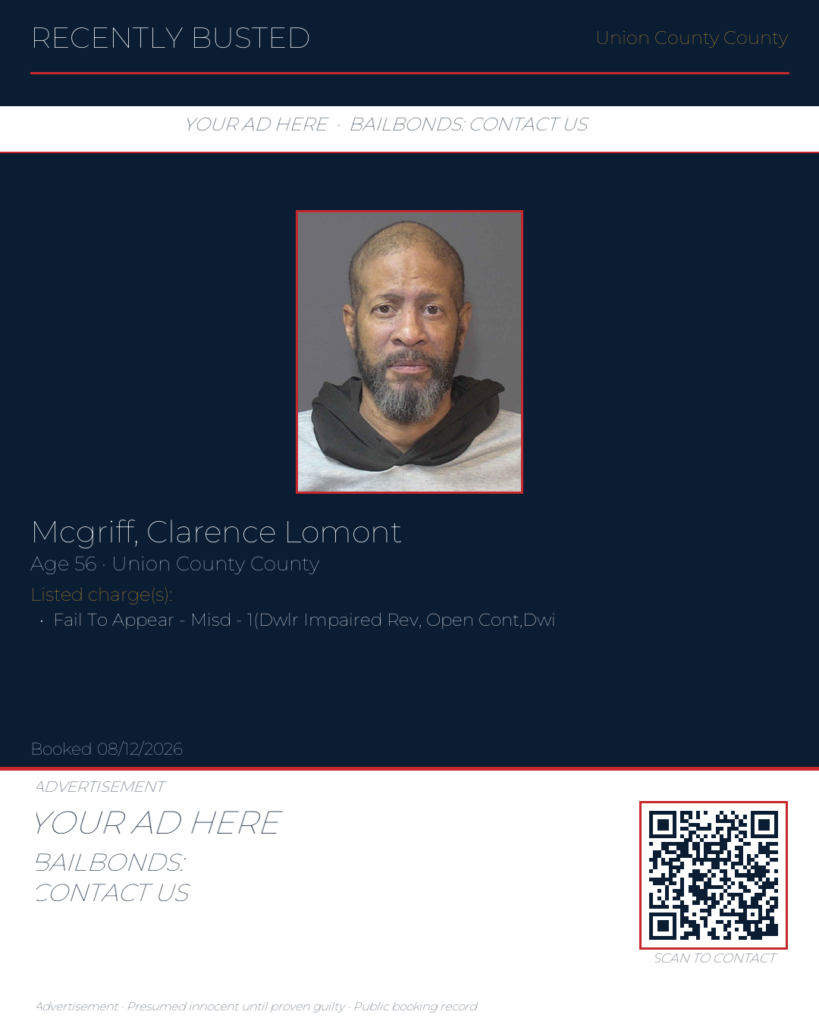 Arrest report — MCGRIFF, CLARENCE LOMONT