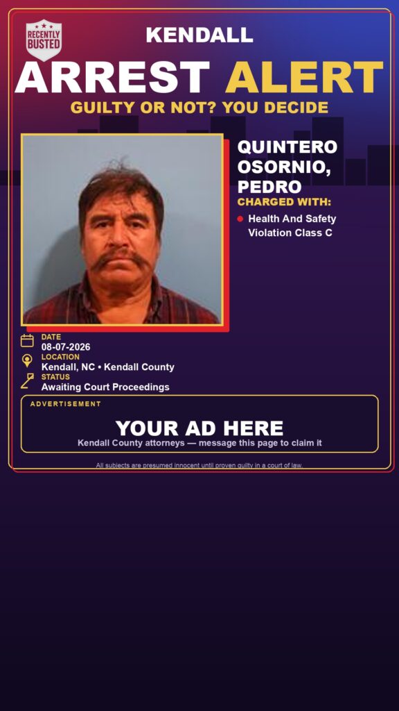 Arrest report - Quintero Osornio, Pedro
