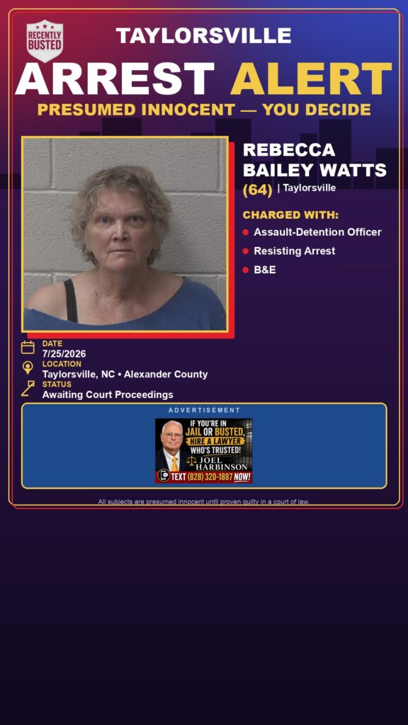 Arrest report — REBECCA BAILEY WATTS