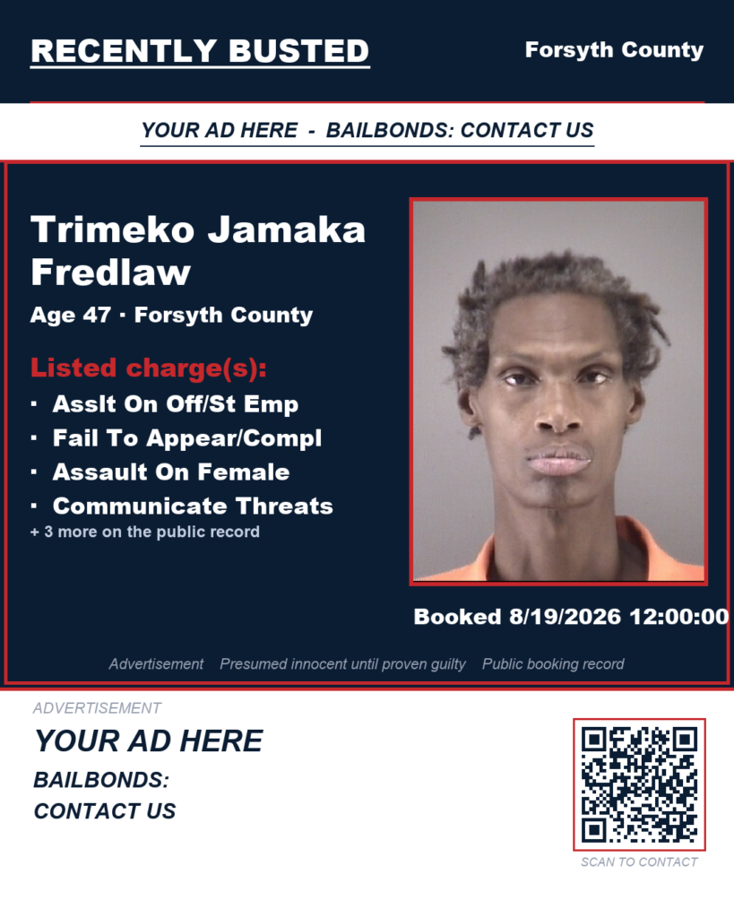 Arrest report — TRIMEKO JAMAKA FREDLAW