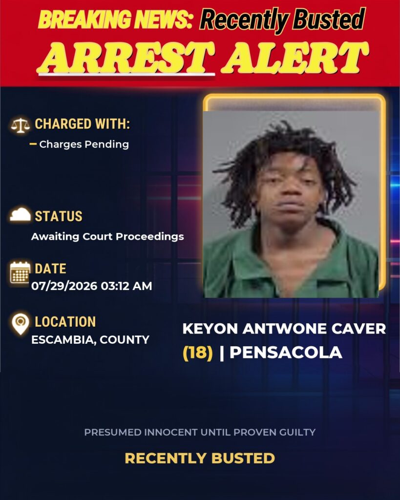 Arrest report — Keyon Antwone Caver
