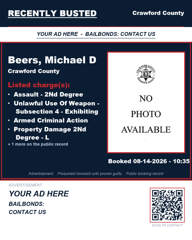 Arrest report — Beers, Michael D