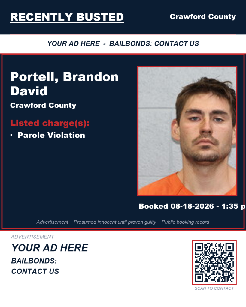 Arrest report — Portell, Brandon David