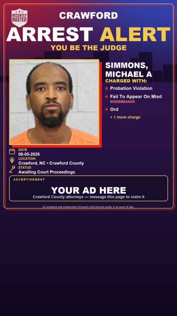 Arrest report — Simmons, Michael A