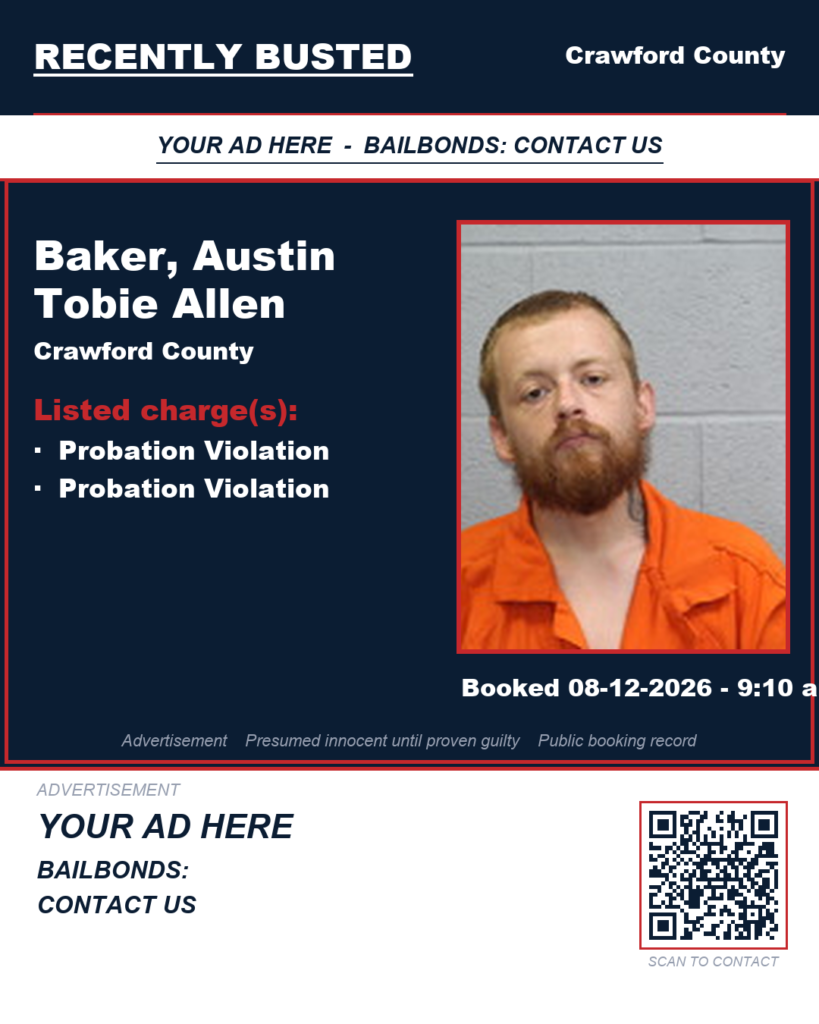Arrest report — Baker, Austin Tobie Allen
