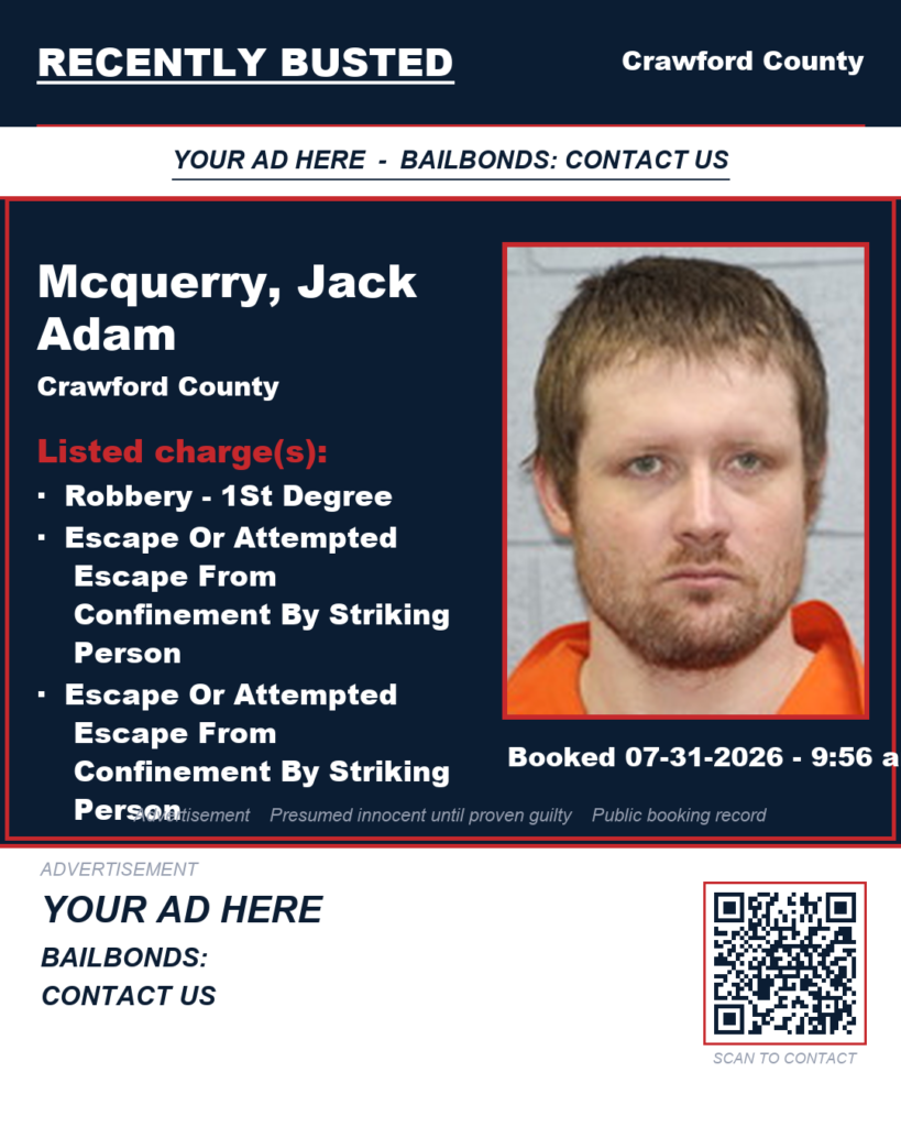 Arrest report — Mcquerry, Jack Adam