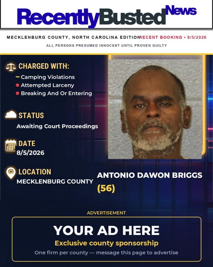 Arrest report — ANTONIO DAWON BRIGGS