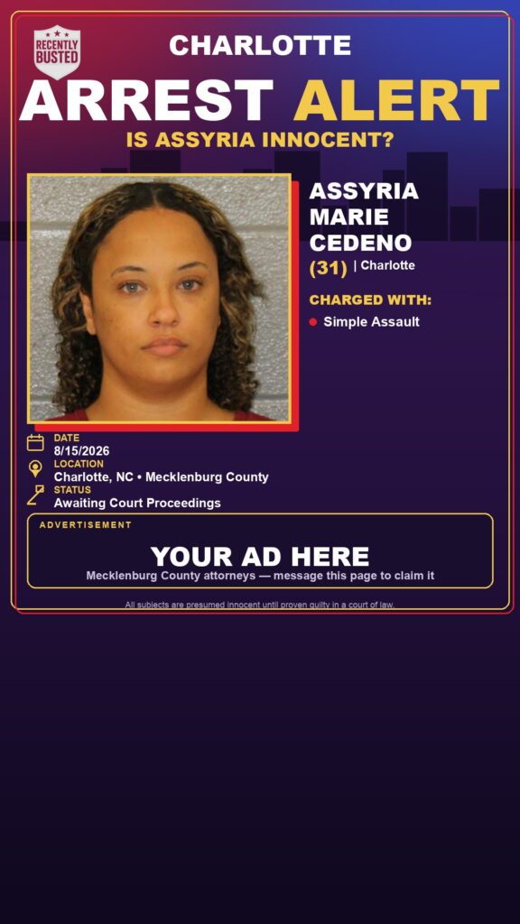 Arrest report — ASSYRIA MARIE CEDENO