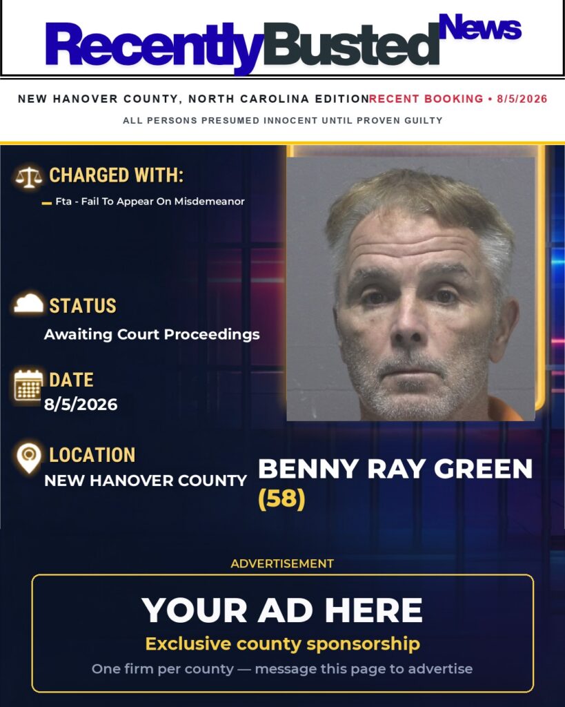 Arrest report โ BENNY RAY GREEN