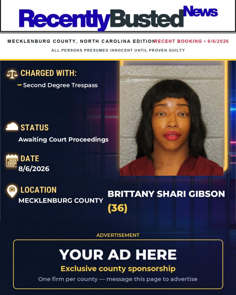 Arrest report โ BRITTANY SHARI GIBSON