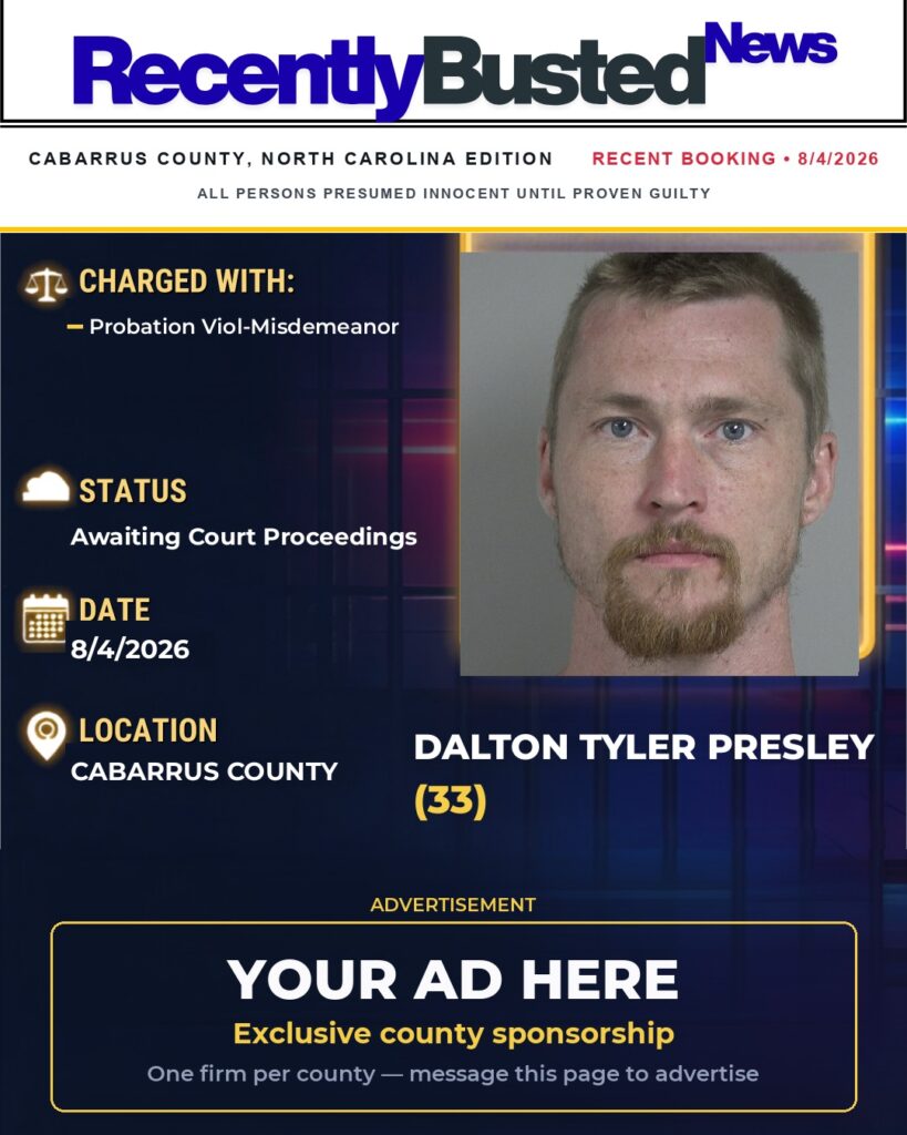 Arrest report โ DALTON TYLER PRESLEY