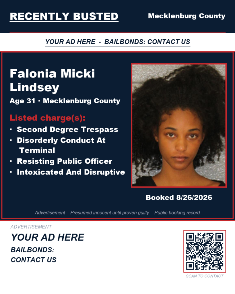 Arrest report - FALONIA MICKI LINDSEY