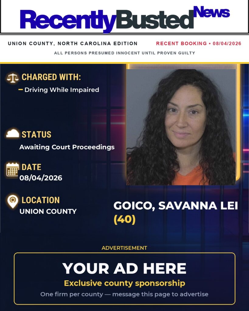 Arrest report — GOICO, SAVANNA LEI