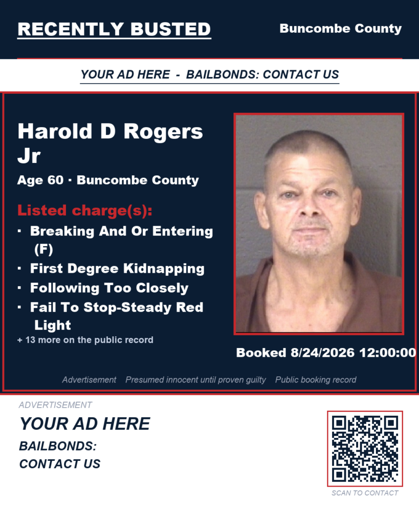 Arrest report — HAROLD D ROGERS JR