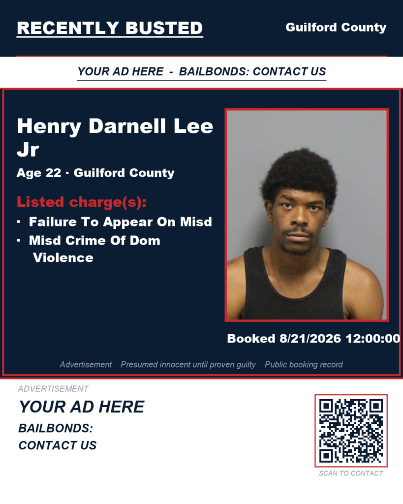 Arrest report - HENRY DARNELL LEE JR