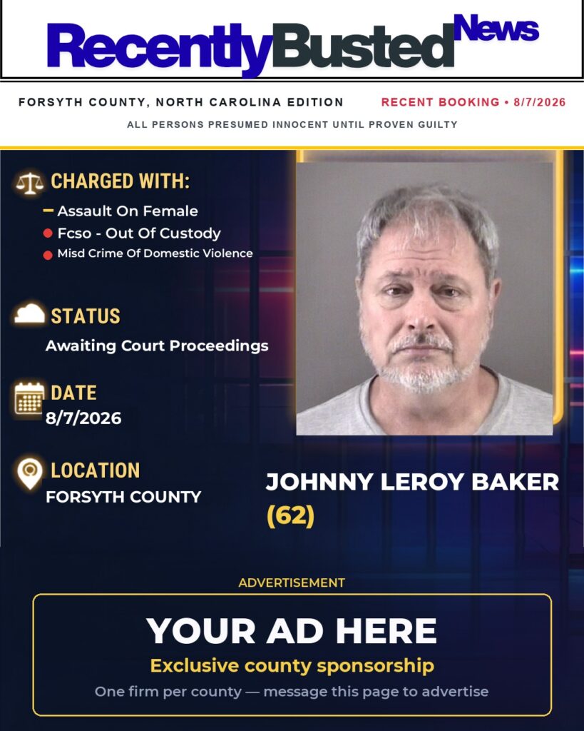 Arrest report — JOHNNY LEROY BAKER