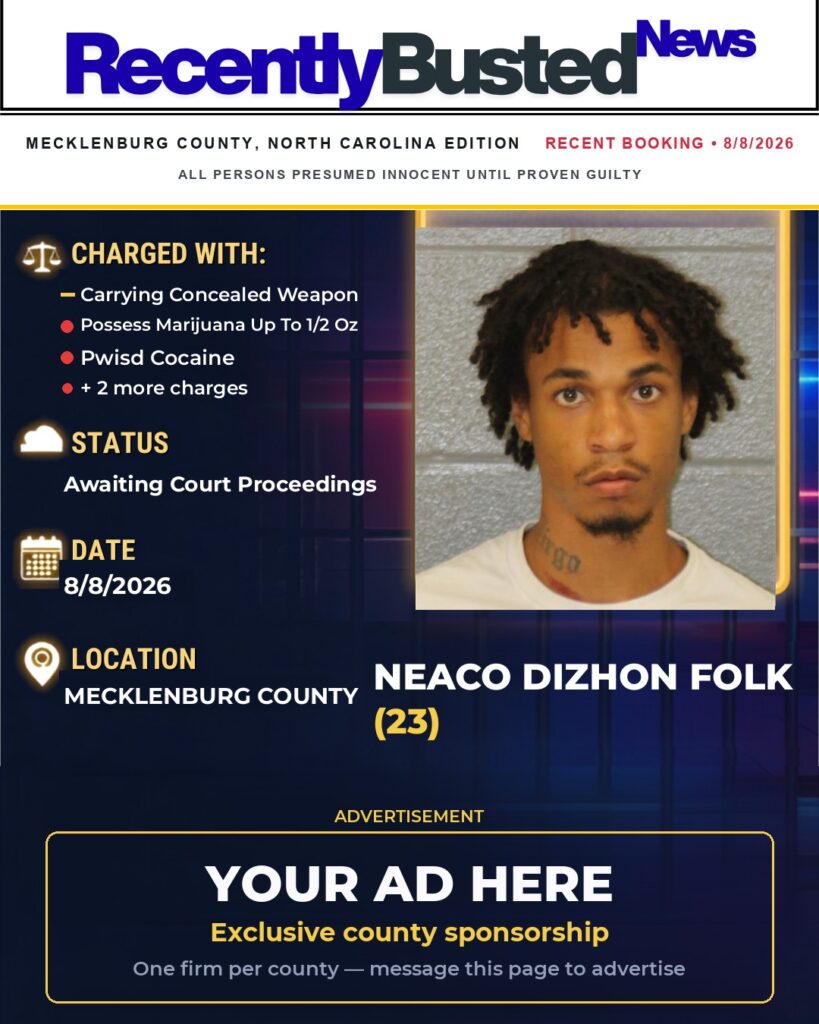 Arrest report โ NEACO DIZHON FOLK