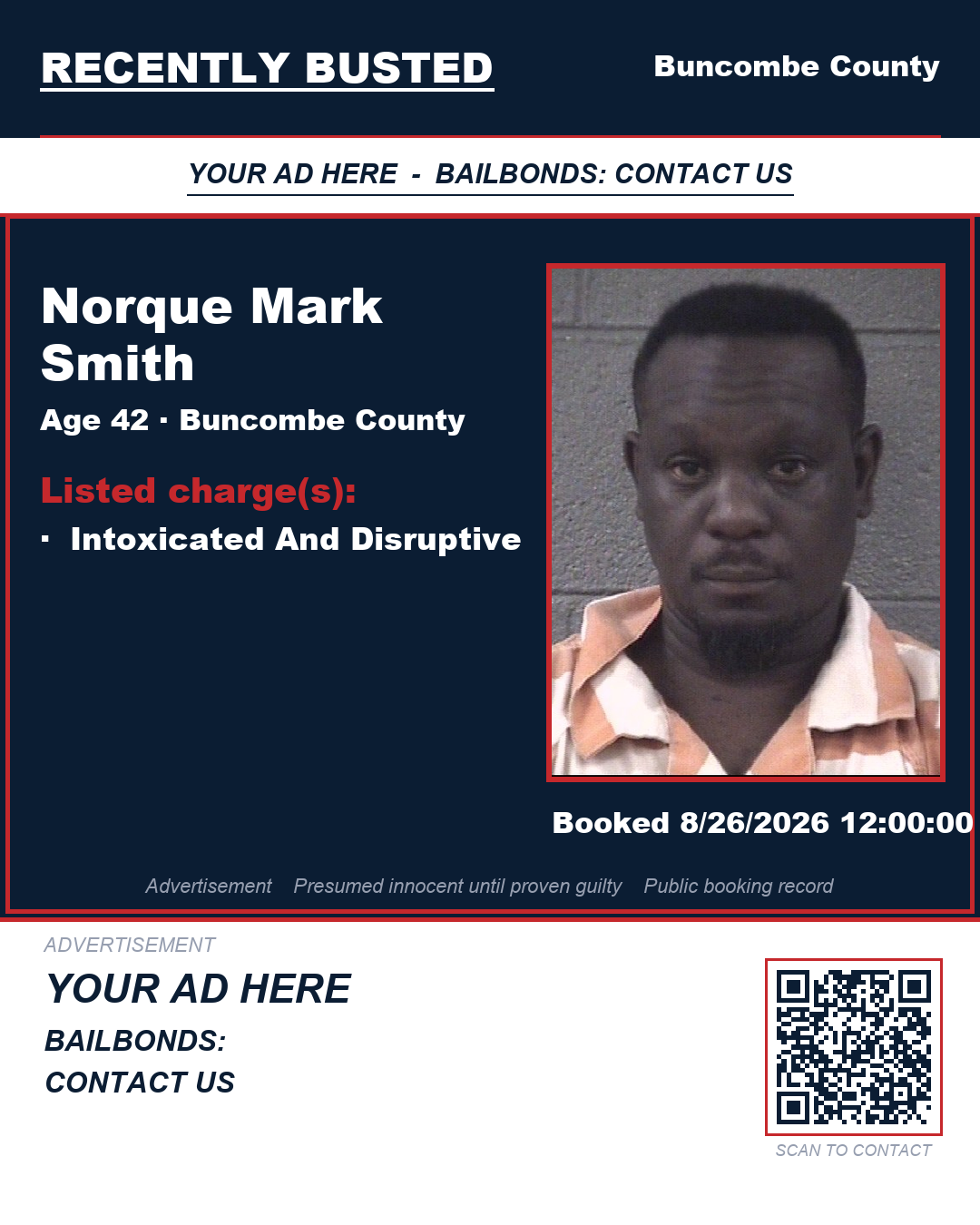Arrest report - NORQUE MARK SMITH
