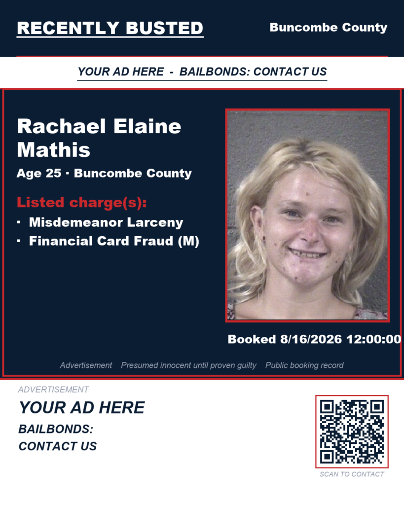 Arrest report — RACHAEL ELAINE MATHIS