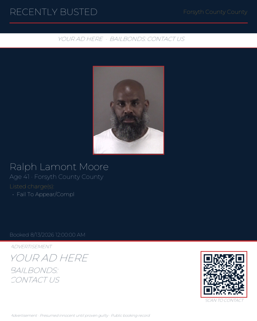Arrest report — RALPH LAMONT MOORE