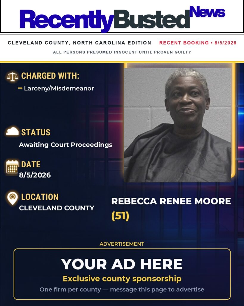 Arrest report — REBECCA RENEE MOORE