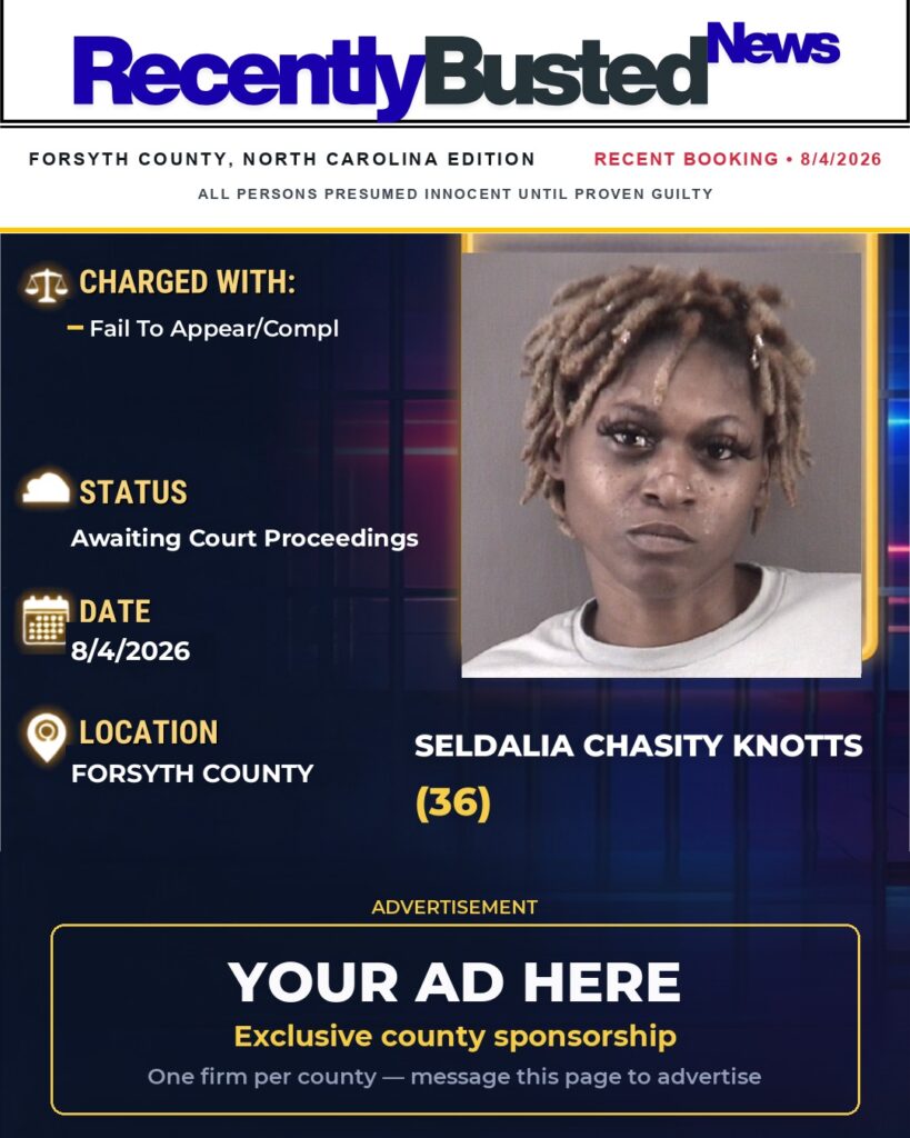 Arrest report — SELDALIA CHASITY KNOTTS