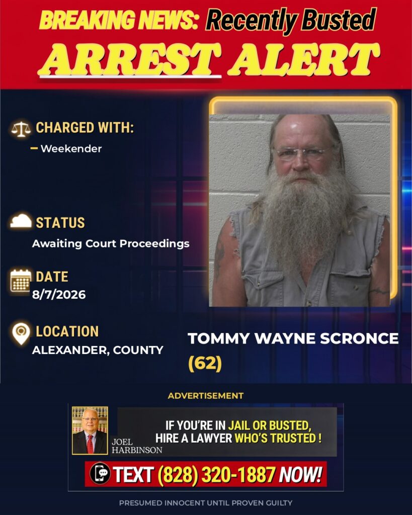 Arrest report โ TOMMY WAYNE SCRONCE