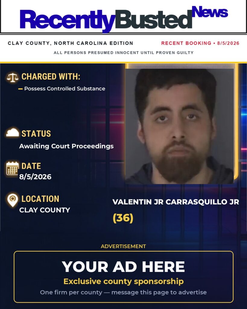 Arrest report — VALENTIN JR CARRASQUILLO JR