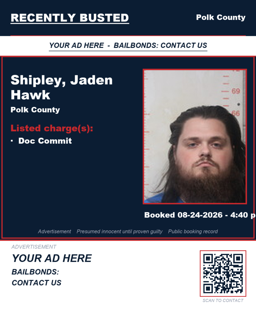 Arrest report — SHIPLEY, JADEN HAWK