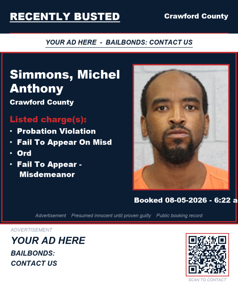 Arrest report — Simmons, Michel Anthony