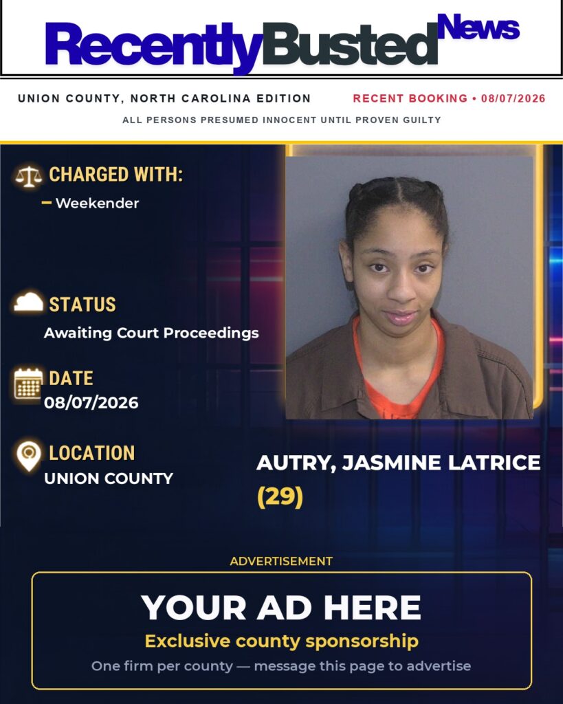 Arrest report - AUTRY, JASMINE LATRICE