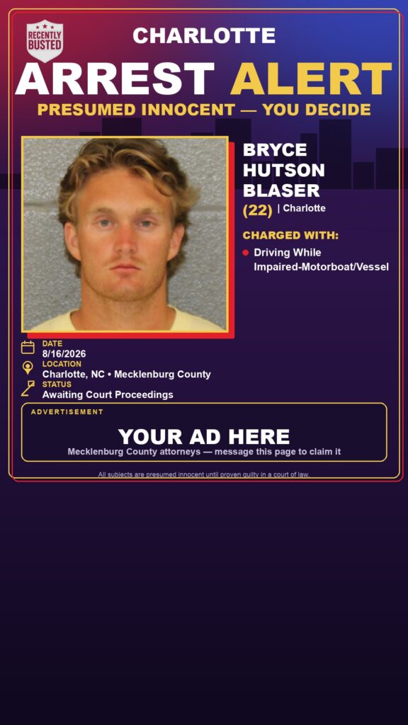 Arrest report — BRYCE HUTSON BLASER