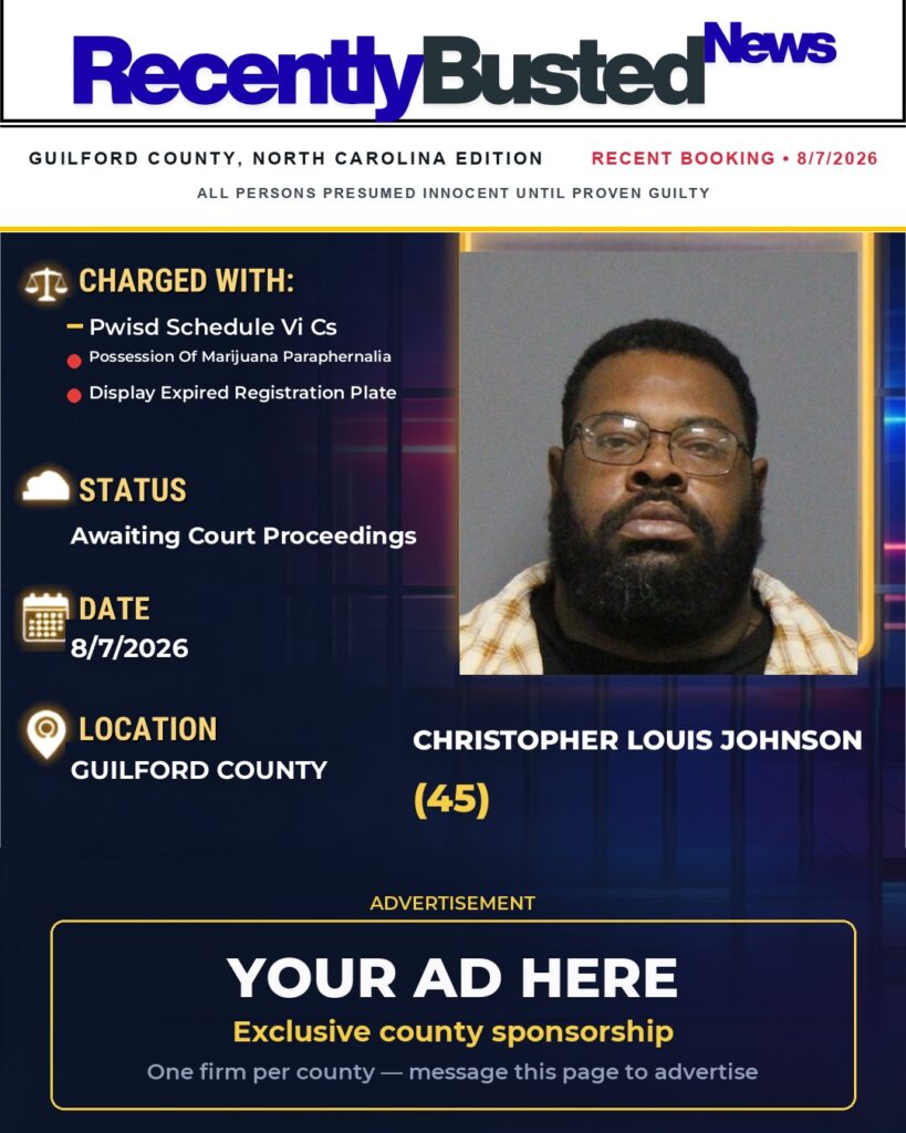 Arrest report — CHRISTOPHER LOUIS JOHNSON