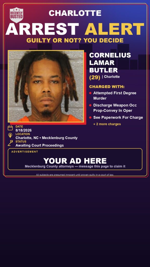 Arrest report โ CORNELIUS LAMAR BUTLER