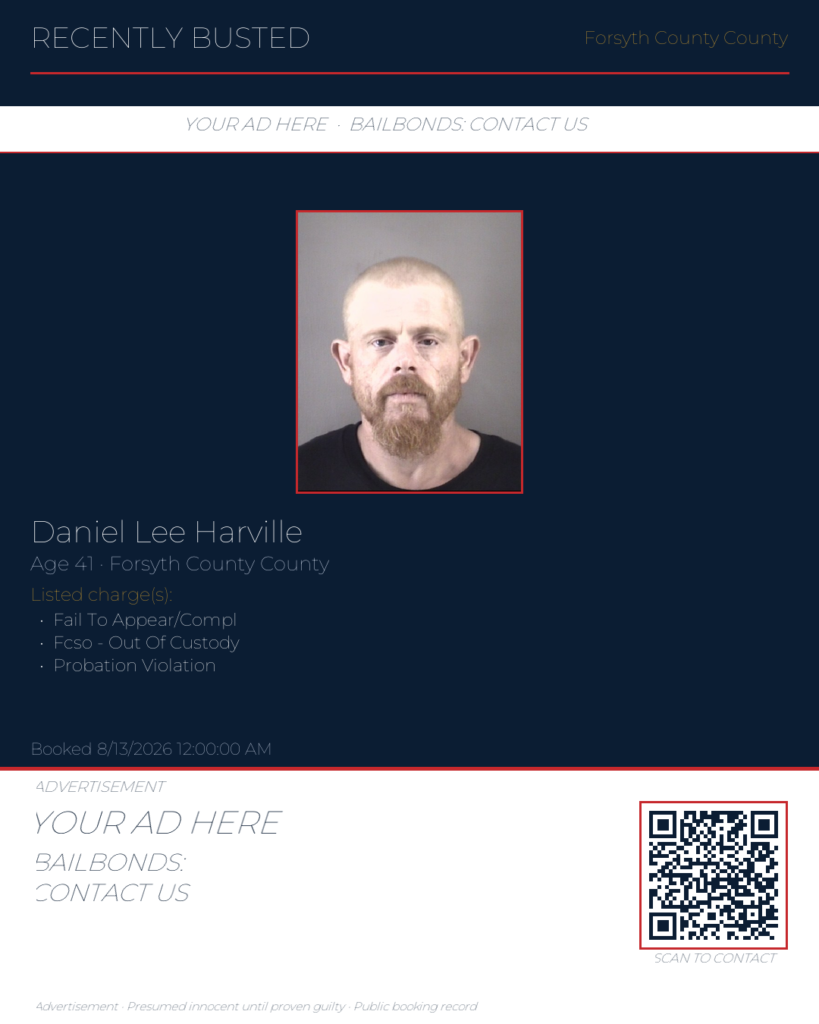 Arrest report — DANIEL LEE HARVILLE