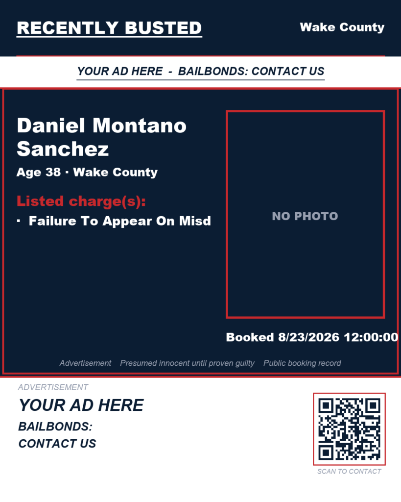 Arrest report — DANIEL MONTANO SANCHEZ