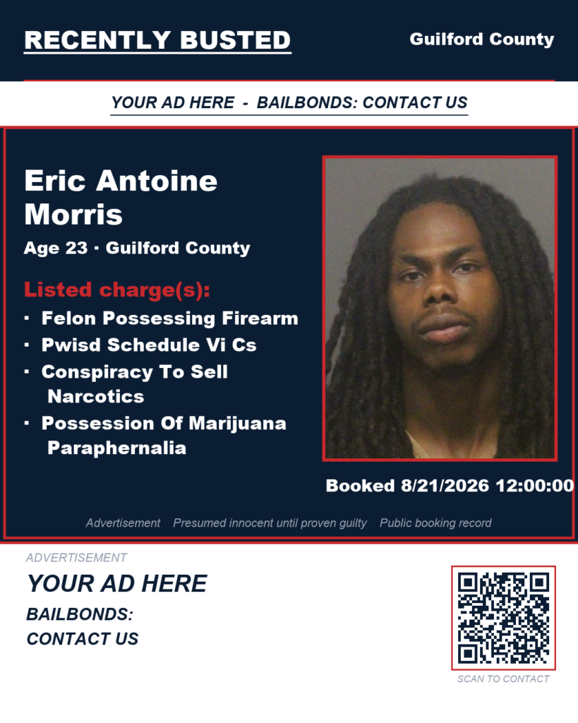 Arrest report - ERIC ANTOINE MORRIS