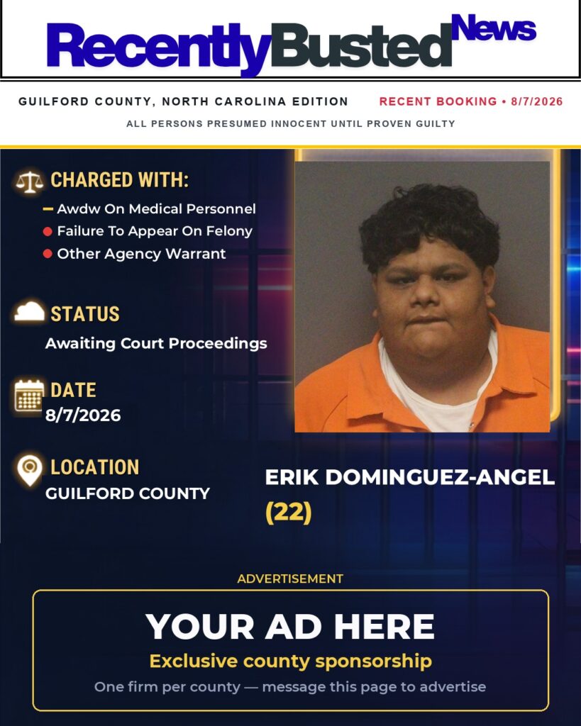 Arrest report — ERIK DOMINGUEZ-ANGEL